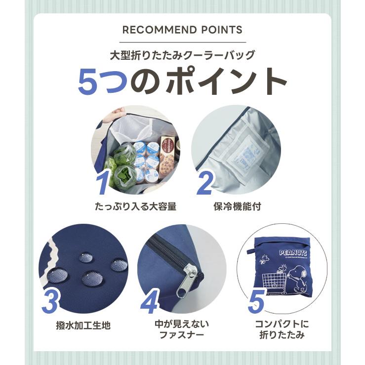 「レビュー記入でメール便送料無料」スヌーピー ショッピングバッグ 大型 折りたたみ クーラーバッグ 大容量 30L 保冷バッグ 買い物 va1a485-mail(va1a486) |  | 01