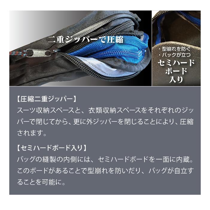 スーツ 収納 バッグ ガーメントケース SU-PACK スーパック 1/6に畳める スーツバッグ 衣類 圧縮バッグ 付き 二層 ジッパー 1/6アルファ AB-7以内対応(ve0a009) |  | 11