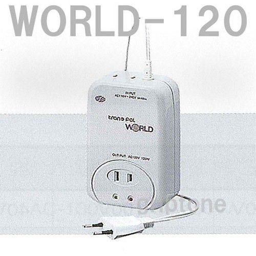 スワロー電機 変圧器 海外旅行 120W ダウントランス WORLD-120 保証付