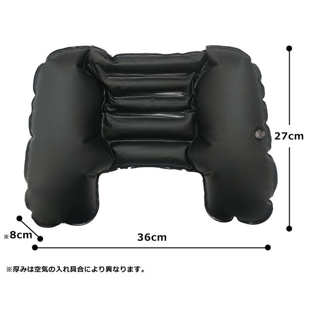 「レビュー記入でメール便送料無料」ヨックネールDX ネックピロー トラベルピロー エアー 首枕 旅行 飛行機 安眠 カバー付き 日本製 yokknale-dx-mail(yo0a069) |  | 01