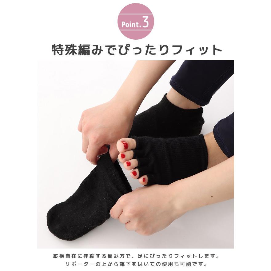 「レビュー記入でメール便送料無料」ヨック 足がるくん 5本指 サポーター 足裏刺激 ソックス 靴下 むくみ対策 日本製 yo0a108-mail (yo0a109)(1通につき4点迄) |  | 03