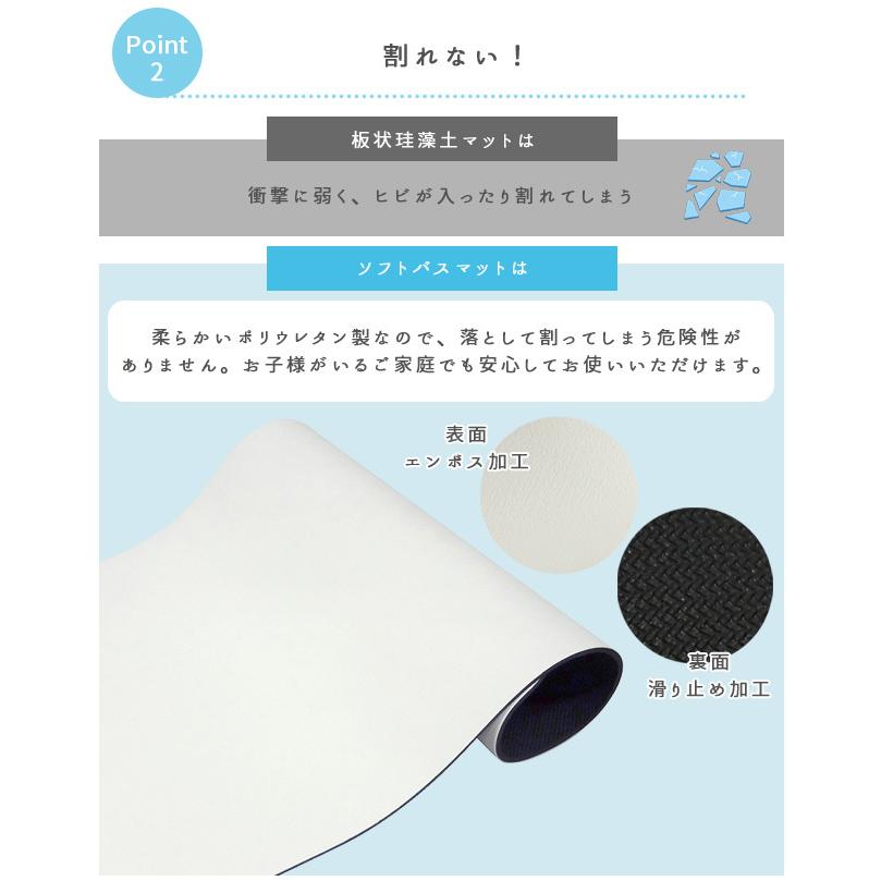 ヨック バスマット 珪藻土 ソフト パウダー配合 ノンアスベスト 40×60cm 給水 速乾 割れない 柔らかい 洗面所 風呂 脱衣所 送料無料(yo0a110) |  | 05