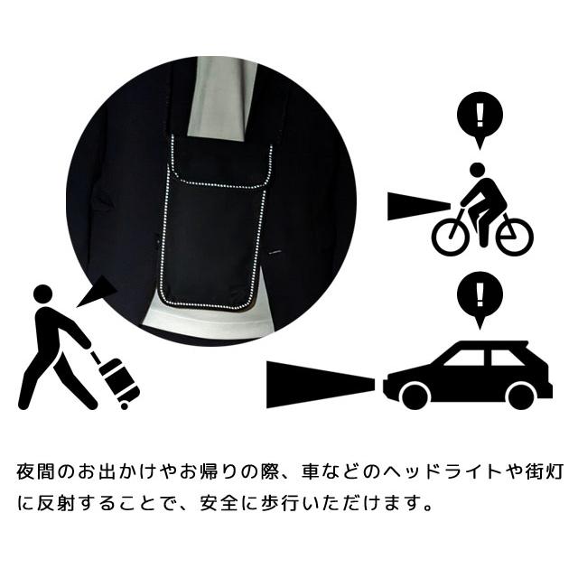 「レビュー記入でメール便送料無料」リフレクティブ トラベルポーチ セキュリティポーチ 貴重品入れ パスポート チケット 首下げ 日本製 yo0a128-mail(yo0a129) |  | 03