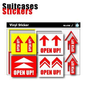 ステッカー シール ARROW ミニ 矢印 6枚セット 荷札 荷造り スーツ