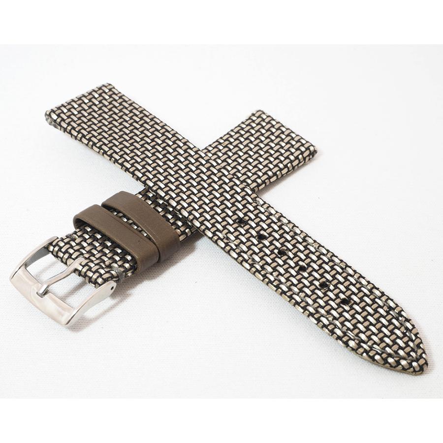 ベルキーLIC（リック）社製 時計ベルト イタリア製ナイロン素材腕時計バンド Nytech (ナイテック） 18mm 20mm タイフーンカラー ナイロン裏材 6002amp