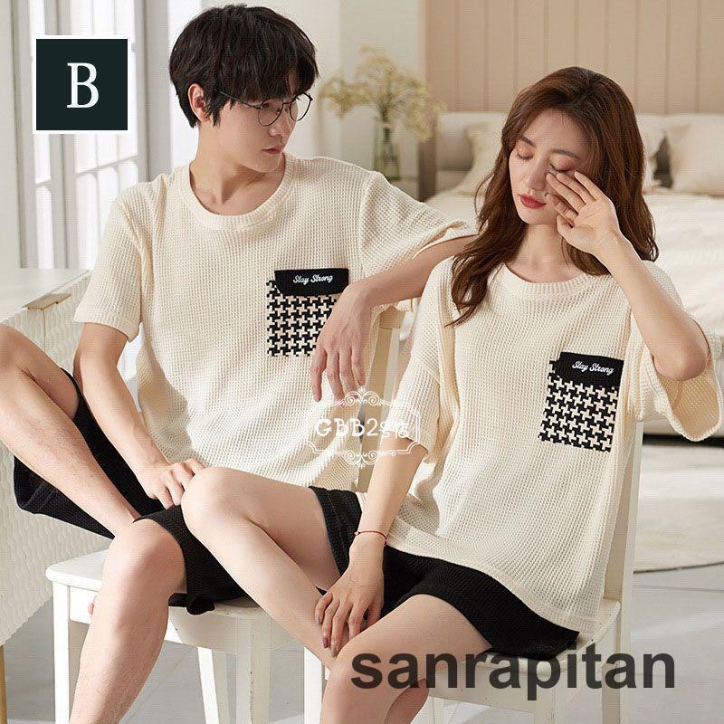 ペア パジャマ 半袖 カップル ルームウェア 夏 tシャツ ショート ペア パジャマ 半袖 カップル ルームウェア 夏 tシャツ ショート