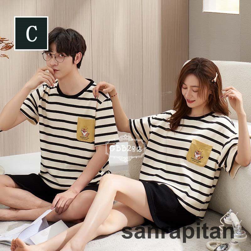 ペア パジャマ 半袖 カップル ルームウェア 夏 tシャツ ショート ペア パジャマ 半袖 カップル ルームウェア 夏 tシャツ ショート