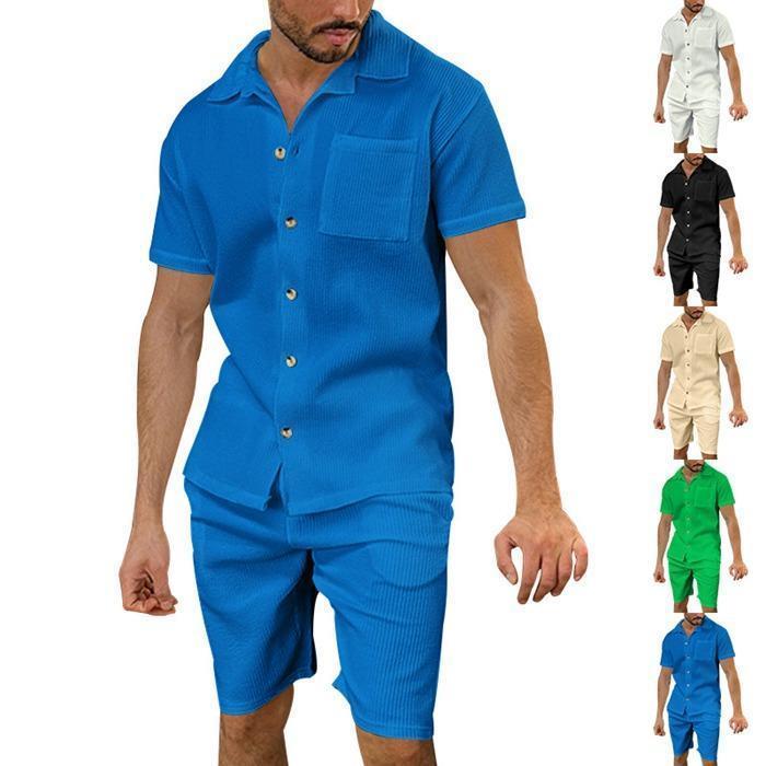 上下セット メンズ セットアップ 夏服 半袖 シャツ ショート 上下セット メンズ セットアップ 夏服 半袖 シャツ ショート