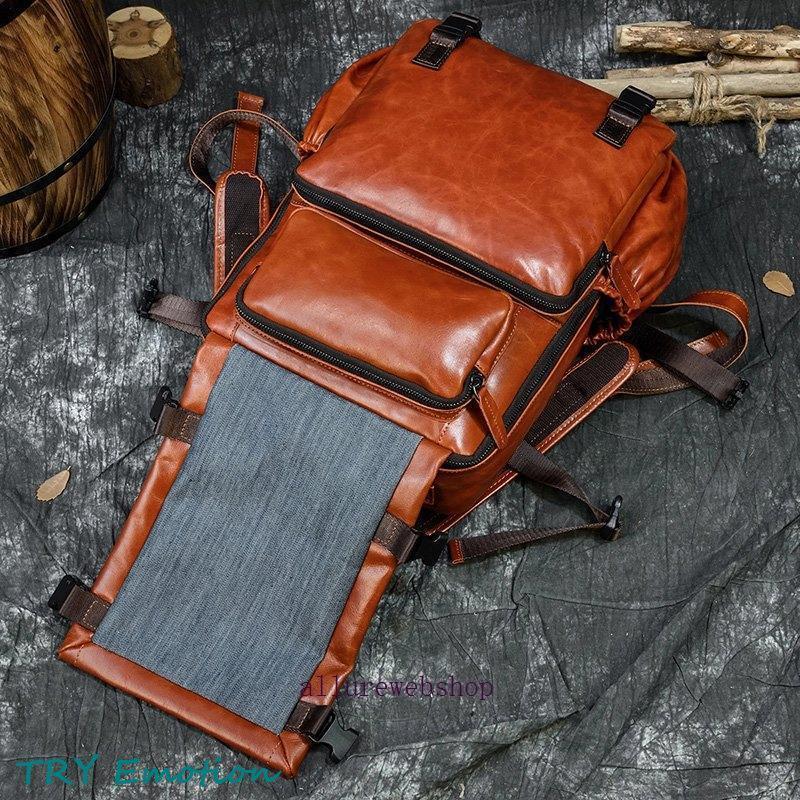 美品　オイルレザー　Ashwood　リュック　バックパック　男女兼用 美品 オイルレザー Ashwood リュック バックパック 男女兼用