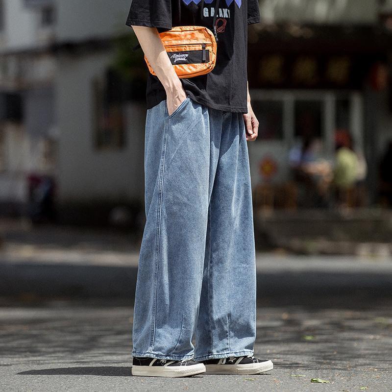 ワイド デニム パンツ ジーンズ メンズ ゆったり ルーズ ワイド デニム パンツ ジーンズ メンズ ゆったり ルーズ