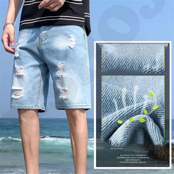 パンツ デニム 半ズボン ダメージ加工 ハーフパンツ メンズ ショートパンツ ボトムス 膝丈 Gパンジーンズ ストレート ハーパン 短パン | ブランド登録なし | 07