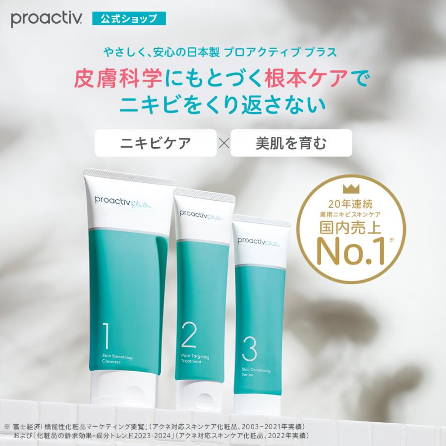 にきびケア ニキビ跡 スマートセット 30日 サイズ プロアクティブ+ ニキビ 薬 proactiv クリーム 洗顔料 美容液 セラム 肌荒れ 思春期ニキビ 正規店｜grj-proactiv｜02