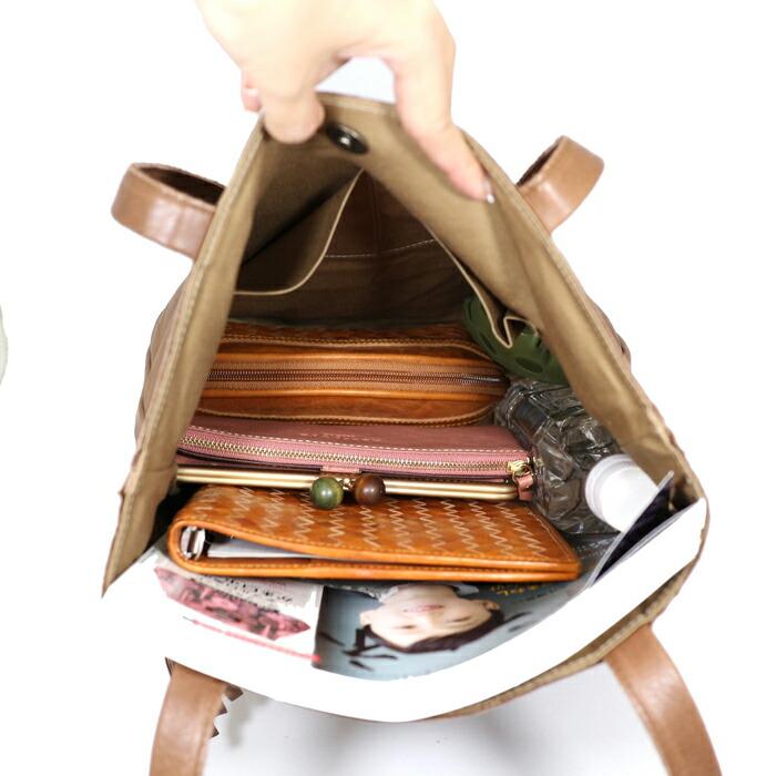 【 un signet アンシグネ 】[正規品] 55209 日本製 カウレザー ドット柄 トートバッグ レディース プレゼント    プレゼント 父の日 | un signet | 02