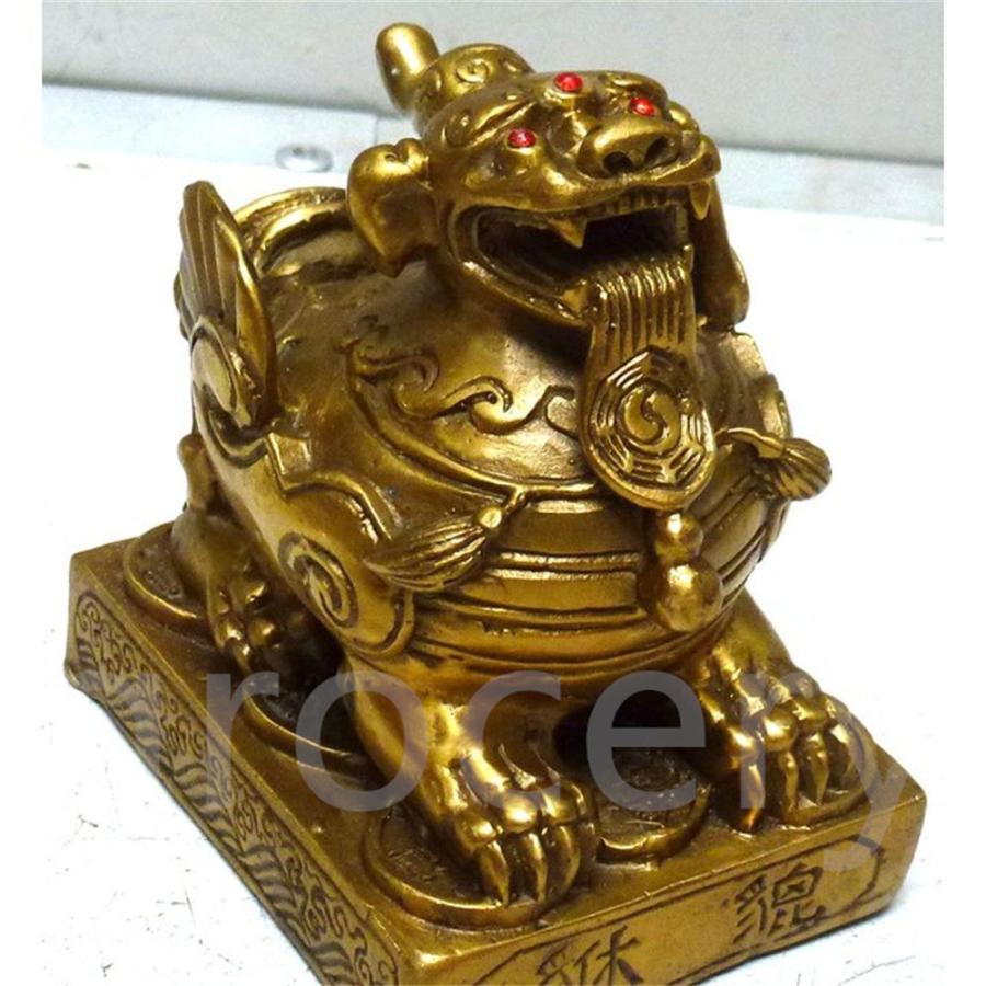 風水グッズ 風水 有角雌雄 貔貅 ヒキュウ 一対 銅製 置物 開運祈願 金運祈願 Grocery 東贏商会 通販 Yahoo ショッピング