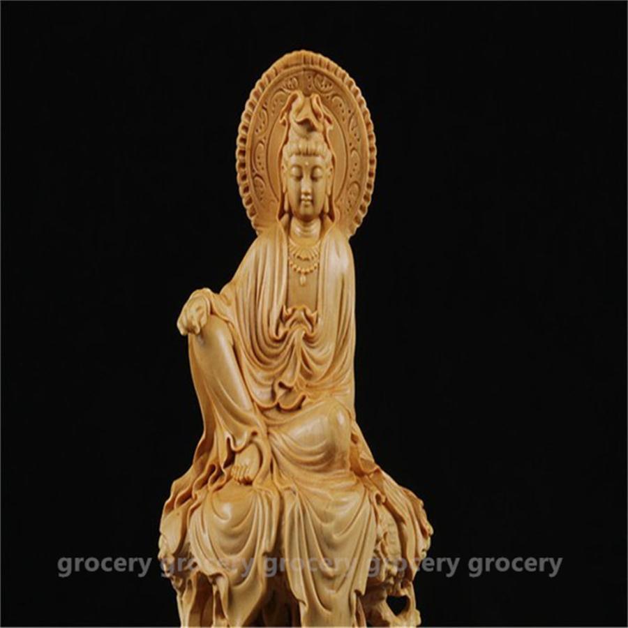 中国 古美術 伝統工芸品　中国　唐木黄楊製　観音菩薩像　仏像　置物 中国 古美術 伝統工芸品中国唐木黄楊製観音菩薩像仏像置物