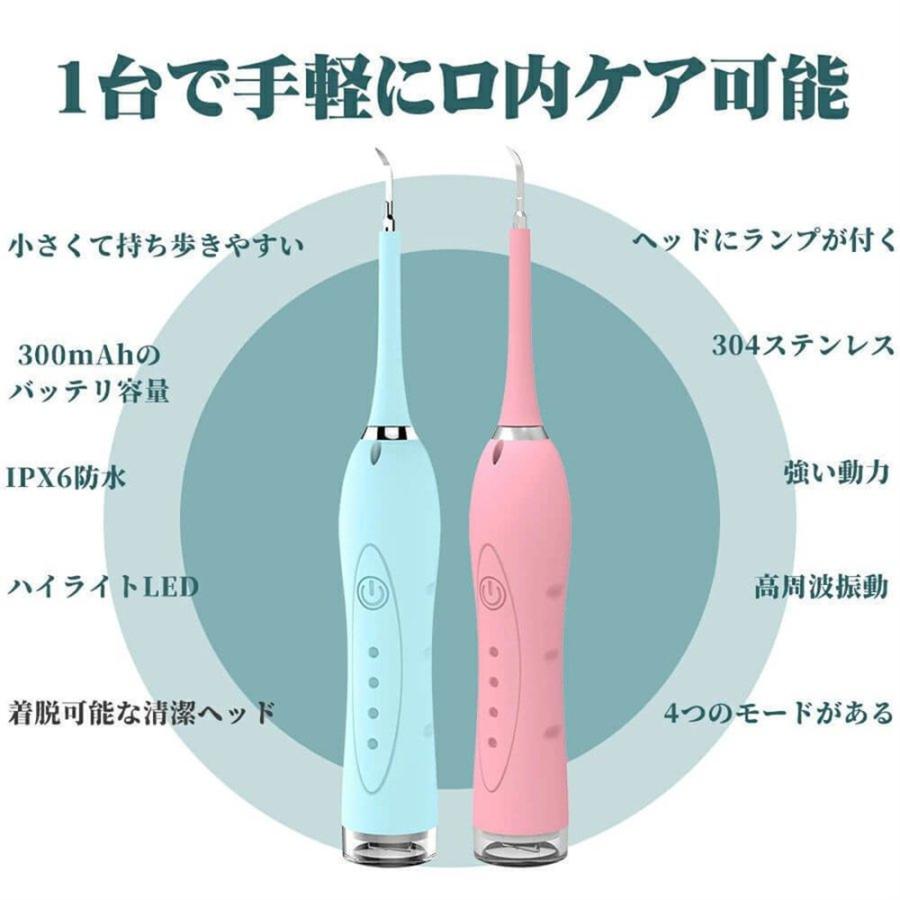 ぴかぴかに ✨ 超音波 電動歯ブラシ 口腔洗浄器 IPX6防水 携帯便利