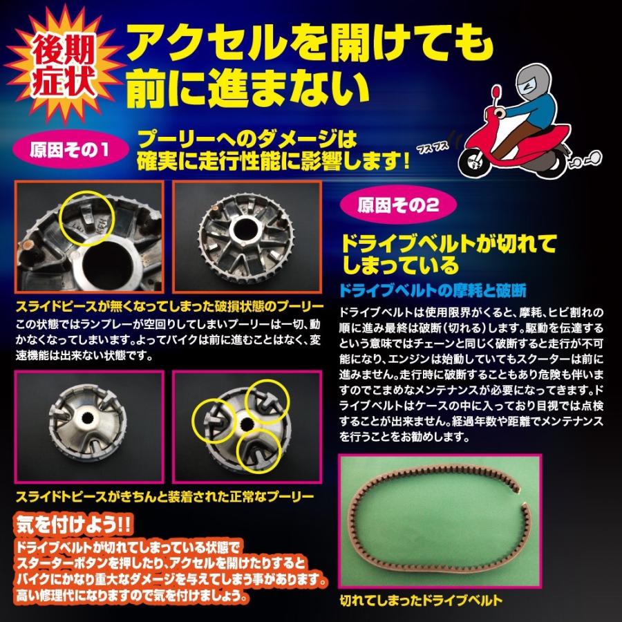 グロンドマン) シグナスX台湾5期 プーリー/日本製ドライブベルト CVT
