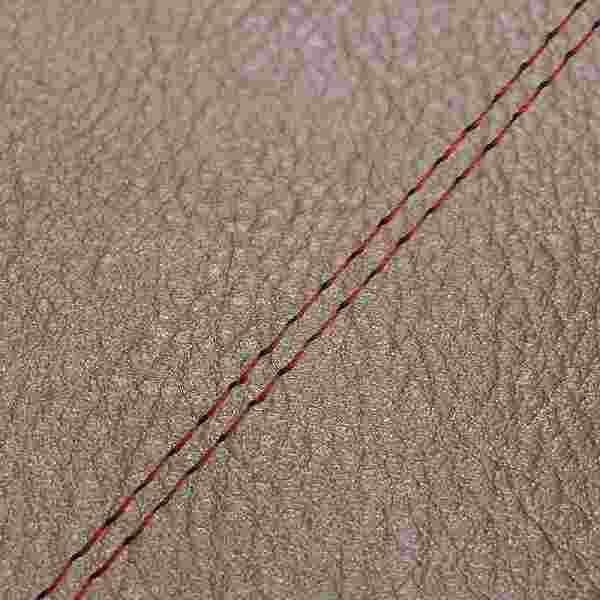 グロンドマン 国産シートカバー W650(99年 EJ650A1/C1) ダークブラウン/赤ダブルステッチ 張替