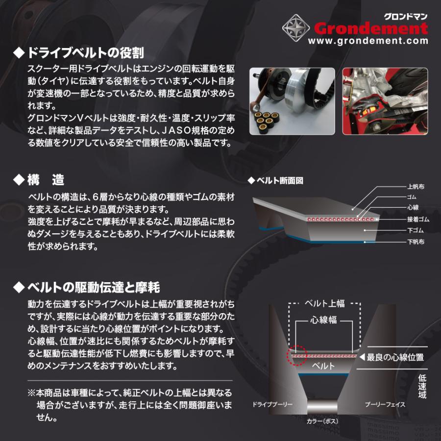 グランドアクシス100 ドライブベルト Vベルト BW