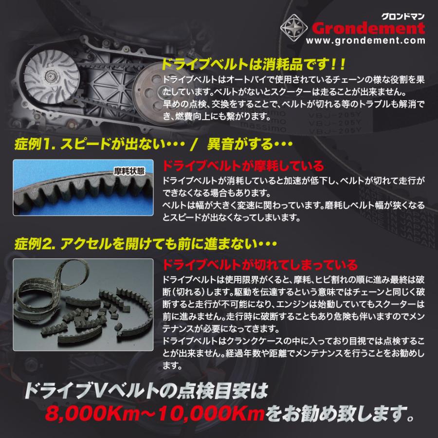 セピア/ZZ ・アドレスV50/Vチューン ドライブベルト 対応純正品番