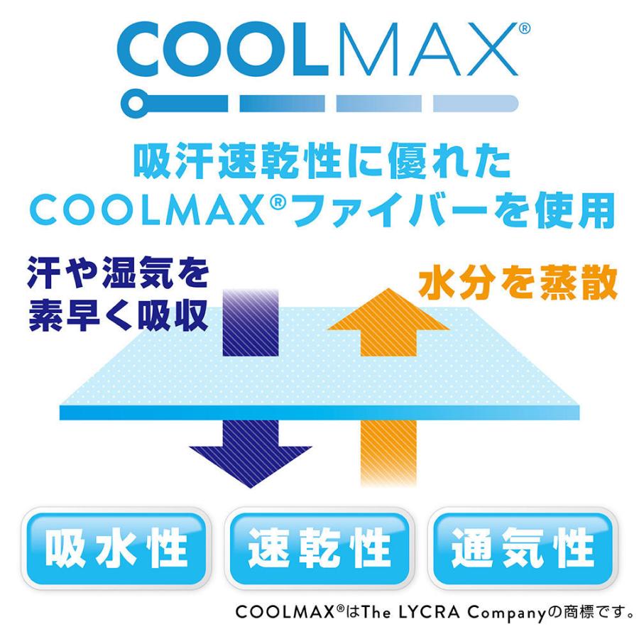 グロング スポーツソックス 靴下 くるぶし COOLMAX(R)ファイバー配合 吸水速乾 抗菌・防臭加工 選べる 6足セット GronG｜grong｜09