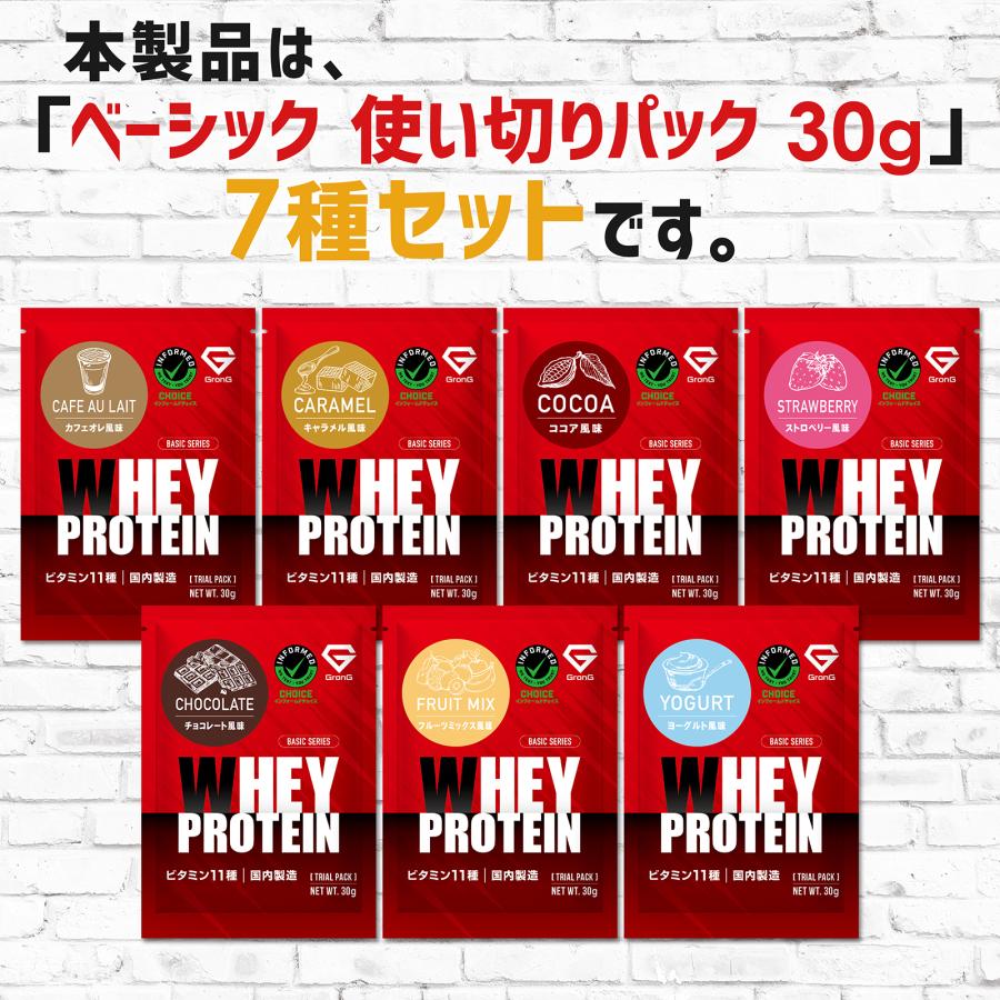 GronG（グロング） ホエイプロテイン100 ベーシック トライアルパック