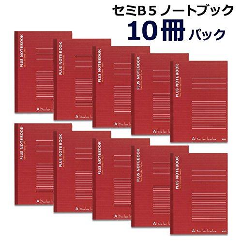 PLUS(プラス) ノート セミB5(6号)A罫30枚10冊パック NO-003AS-10P 76-729｜gronlinestore｜02