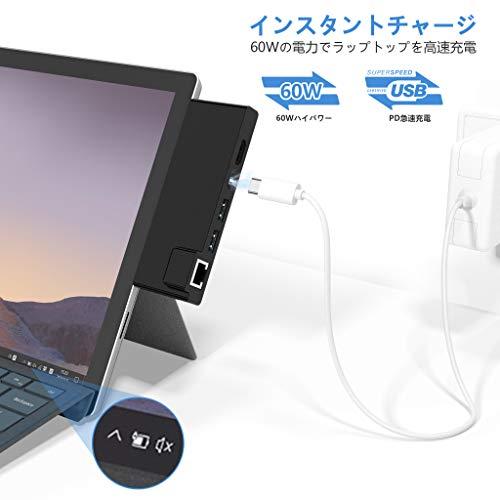 最高品質のAnikks Microsoft Surface 7ハブ HDMIポート×1、60W Pro C