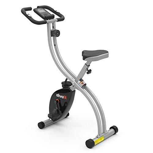 ATIVAFIT エアロバイク 家庭用 静音 折畳み式 8段階負荷調節 表示 