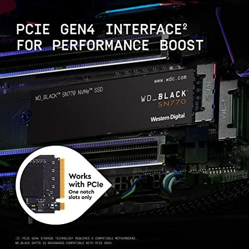 WD_BLACK 1TB SN770 NVMe 内蔵ゲーミング SSD ソリッドステートドライブ - Gen4 PCIe M.2 2280、最大｜gronlinestore｜03