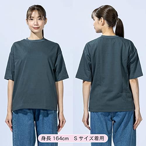 おたふく手袋 夏用Ｔシャツ フーバー  オーバーサイズ 5分袖 外側コットン 肌面側冷感ポリエステル ポケット付  FB-700 オリーブ Mサ｜gronlinestore｜08