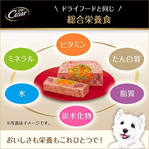 シーザー シニア犬用 14歳からの 絹ささみ 野菜入り 100g×24個 (まとめ買い)  ドッグフード・ウェット｜gronlinestore｜04