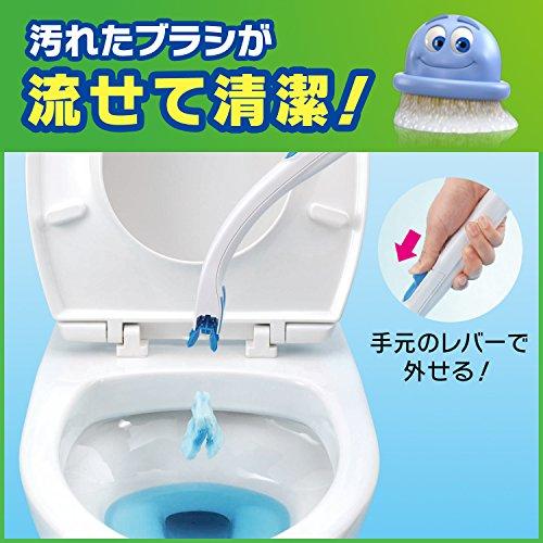 スクラビングバブル トイレ洗剤 流せるトイレブラシ 本体ハンドル1本+付替用4個｜gronlinestore｜02