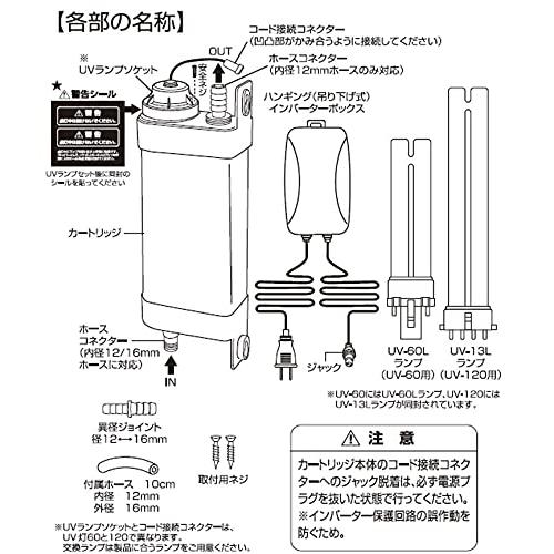 テトラ (Tetra) UV殺菌灯120 病原菌 にごり対策 熱帯魚 金魚 メダカ 鯉 UV殺菌灯120