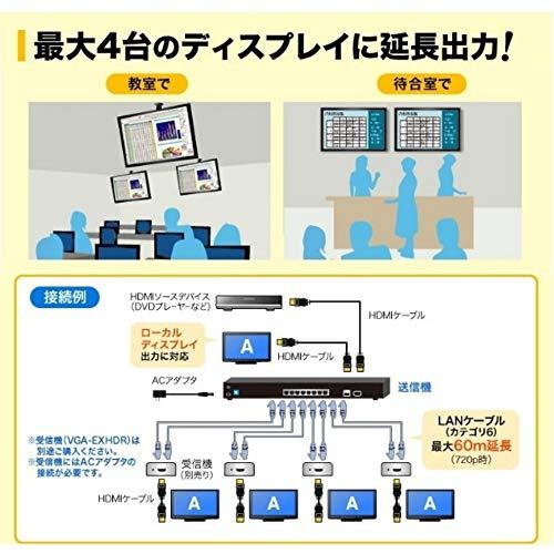 【最終】 サンワサプライ HDMIエクステンダー(送信機・4分配) VGA-EXHDL4 【GMS1169742115】(41282円)