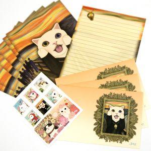 Jetoy ジェトイ Choochoo本舗 チューチュー本舗 ムンクの叫び猫のレターセット かわいいネコの便箋 ねこ チュチュ Chjjca019 グルーヴプラン Yahoo 店 通販 Yahoo ショッピング