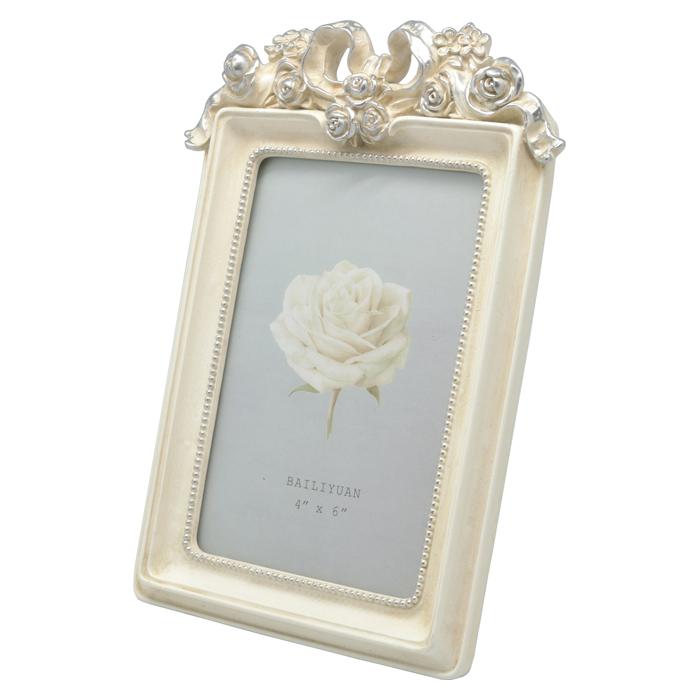 フォトフレーム フレンチシルバー 写真立て かわいい 樹脂 インテリア 生活雑貨 おしゃれ バラ雑貨 Gld258 グルーヴプラン Yahoo 店 通販 Yahoo ショッピング