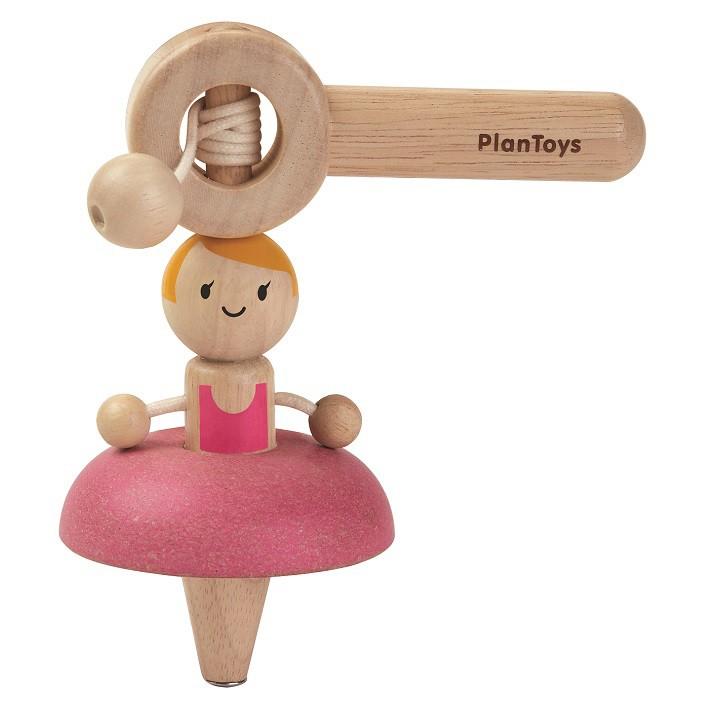 木のおもちゃ プラントイ Plantoys バレリーナコマ 駒 人形が回転 紐を引っ張る 知育玩具 Im5194 グルーヴプラン Yahoo 店 通販 Yahoo ショッピング