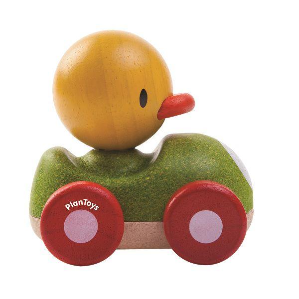 426円 税込 プラントイ 木のおもちゃ PLANTOYS ダッグレーサー あひる ベビー用 車 木製玩具 知育玩具
