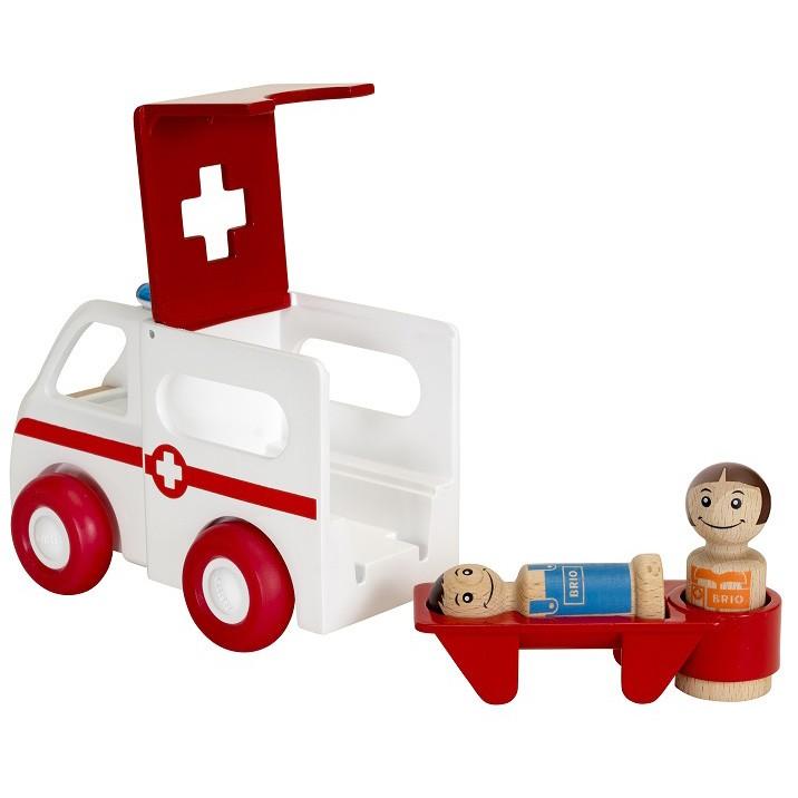 Brio ブリオ 木のおもちゃ ライト サウンド付救急車 働く乗り物 音が鳴る 光る フィギュア ごっこ遊び Imbr グルーヴプラン Yahoo 店 通販 Yahoo ショッピング