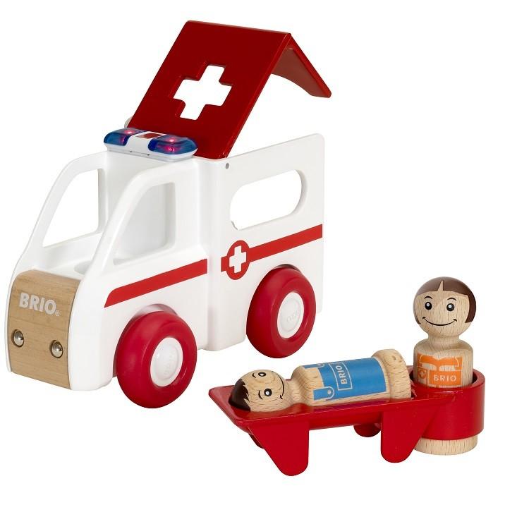 Brio ブリオ 木のおもちゃ ライト サウンド付救急車 働く乗り物 音が鳴る 光る フィギュア ごっこ遊び Imbr グルーヴプラン Yahoo 店 通販 Yahoo ショッピング
