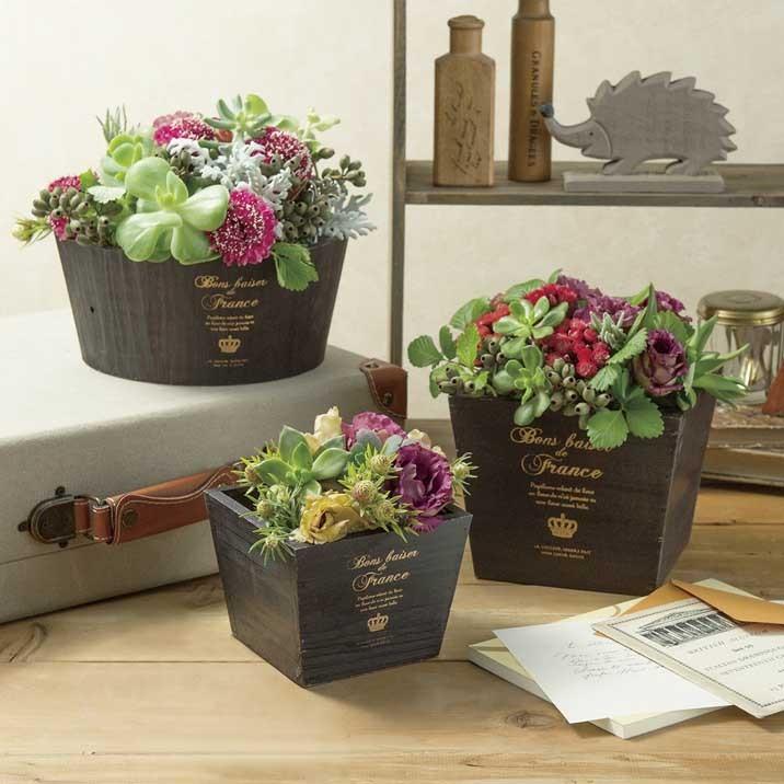 プランター ポット 鉢 黒 ブラック 木 シンプル 楕円型 花 多肉植物 寄せ植えにも Ke3493b グルーヴプラン Yahoo 店 通販 Yahoo ショッピング