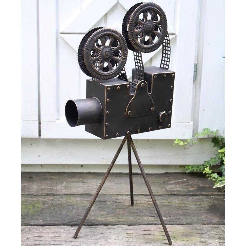 ガーデンオーナメント アイアンプロジェクターオブジェ 置物 インテリア雑貨 玄関 庭 飾り ガーデニング Mu6940 グルーヴプラン Yahoo 店 通販 Yahoo ショッピング