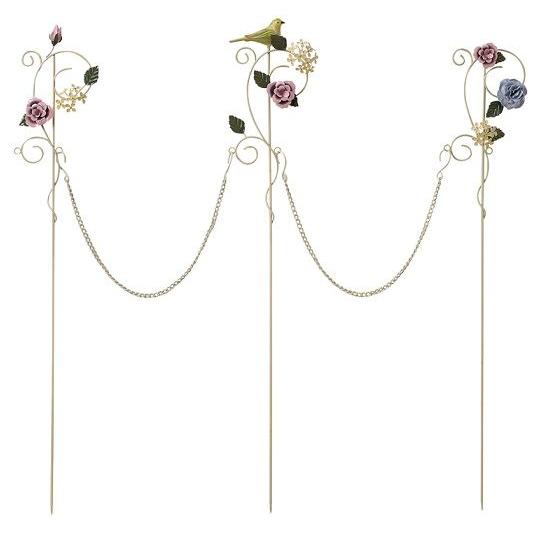 薔薇チェーンピック ローズと小鳥 アイボリー バラ 庭 花壇 飾り ガーデニング Stsi2142iv660 グルーヴプラン Yahoo 店 通販 Yahoo ショッピング