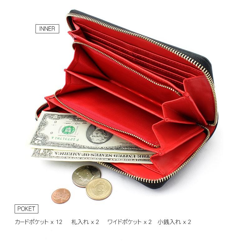 財布 メンズ スタッズ 長財布 ロングウォレット L字ファスナー 鋲 黒 レッド 赤 収納 個性的 Dl 3005 お財布専門店ジージー 通販 Yahoo ショッピング