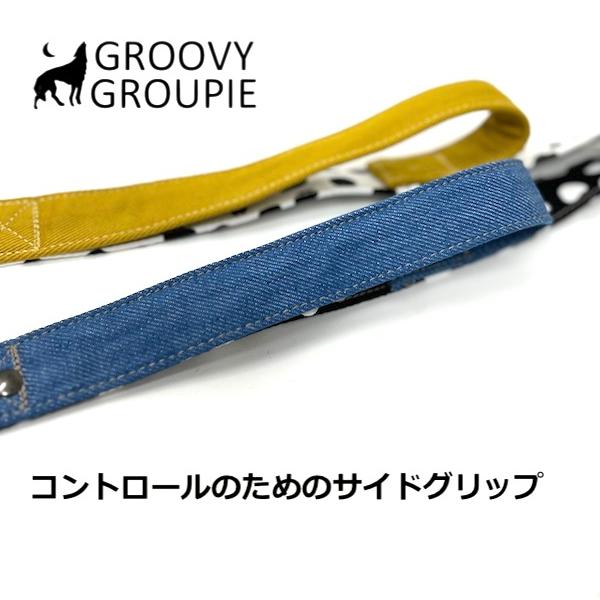 大型犬 リード サイドグリップ  カスタムカラー 【  ダルメシアン アニマル 】 安心 安全 ダブルナスカン ダブルリード オプション |  | 06
