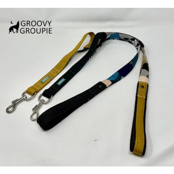 大型犬 リード サイドグリップ   【 モダン３ とツイル 】 安心 安全 ダブルナスカン ダブルリード オプション | 