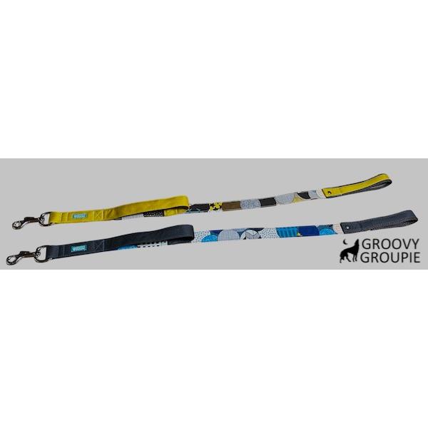 大型犬 リード サイドグリップ   【 モダン３ とツイル 】 安心 安全 ダブルナスカン ダブルリード オプション |  | 02