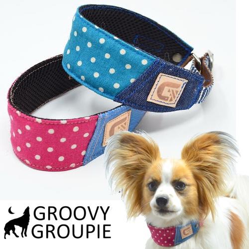 水玉 ドットプリント ハーフチョーク 小型犬用 ミニピン イタグレにぴったり Ch11s Groovygroupie With Dog 通販 Yahoo ショッピング