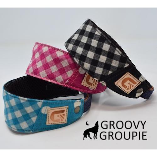チワワなど超小型犬に ソフトクッション付きで優しい ギンガムチェック ドット柄 ハーフチョーク Chss Groovygroupie With Dog 通販 Yahoo ショッピング